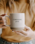 Choose Joy Stoneware Christian Coffee Mug