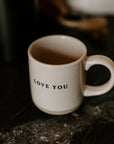 Love You 14oz. Stoneware Coffee Mug - Sweet Water Decor - Coffee Mugs