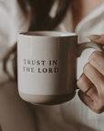Trust In The Lord 14oz. Stoneware Coffee Mug - Sweet Water Decor - Coffee Mugs