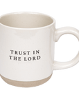 Trust In The Lord 14oz. Stoneware Coffee Mug - Sweet Water Decor - Coffee Mugs