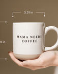 14oz stoneware devotional mug with cross artwork on both sides – inspirational Christian drinkware