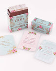 Set of inspirational promise cards with Bible verses for women, designed to uplift faith and provide daily encouragement from Scripture.