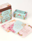 Beautifully packaged box of 101 Bible verse cards for women—an uplifting Christian gift for birthdays, teacher appreciation, or devotionals.