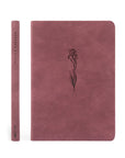 Helena Christian Journal – Elegant Mauve Notebook with Engraved Iris & Romans 8:18