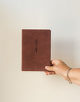 Helena Christian Journal – Elegant Mauve Notebook with Engraved Iris & Romans 8:18