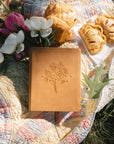 Amelia Christian Standard Bible Notetaking Bible in soft brown, a perfect journaling Bible for new believers.