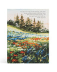 Coram KJV Bible back cover featuring Psalm 139 verse with floral landscape design