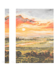 Florence ESV Bible front cover and spine showing warm sunset landscape artwork and gold Holy Bible lettering