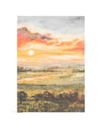 Florence ESV Bible with radiant sunset landscape cover inspired by the biblical theme of God’s light