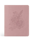 Mauves CSB Notetaking Bible with floral leather-like cover and John 15:5 Scripture verse