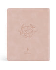 Back cover of Shiloh NLT journaling Bible with embossed “fearfully and wonderfully made” verse