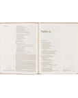 Open Shiloh journaling Bible with wide lined margins for notes and reflections