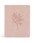 Shiloh NLT Notetaking Bible blush pink suede-like cover with Psalm 139:14