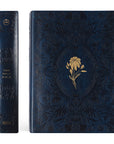 Versailles CSB Women’s Study Bible navy blue floral embossed cover with gold flower design and matching spine detail