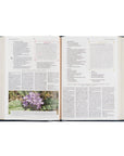 Open pages of the Versailles CSB Women’s Study Bible showing word study sections, closer look teaching notes, and full-color botanical photo