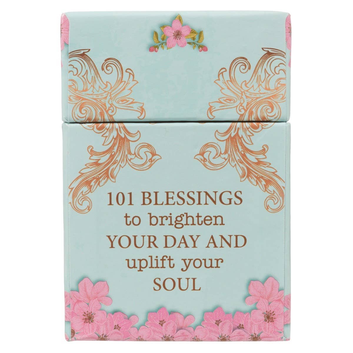 Set of 50 double-sided Scripture cards featuring inspirational quotes and Bible verses for women—small enough to carry in a purse or bag.