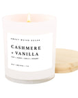 Cashmere and Vanilla Scented Candle - Soy Based