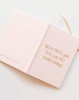 Beautiful Girl You Can Do Hard Things Journal | Light Pink Christian Encouragement Notebook