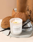 Cashmere and Vanilla Scented Candle - Soy Based