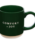 Comfort and Joy Stoneware Christmas Coffee Mug