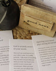 100 Days of Good News Scripture Cards with Wooden Box