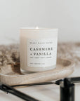 Cashmere and Vanilla Scented Candle - Soy Based