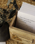 100 Days of Good News Scripture Cards with Wooden Box