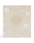 Cordova 5-Year Christian prayer journal with hardcover cloth design inspired by Alaska landscapes - Back Cover.