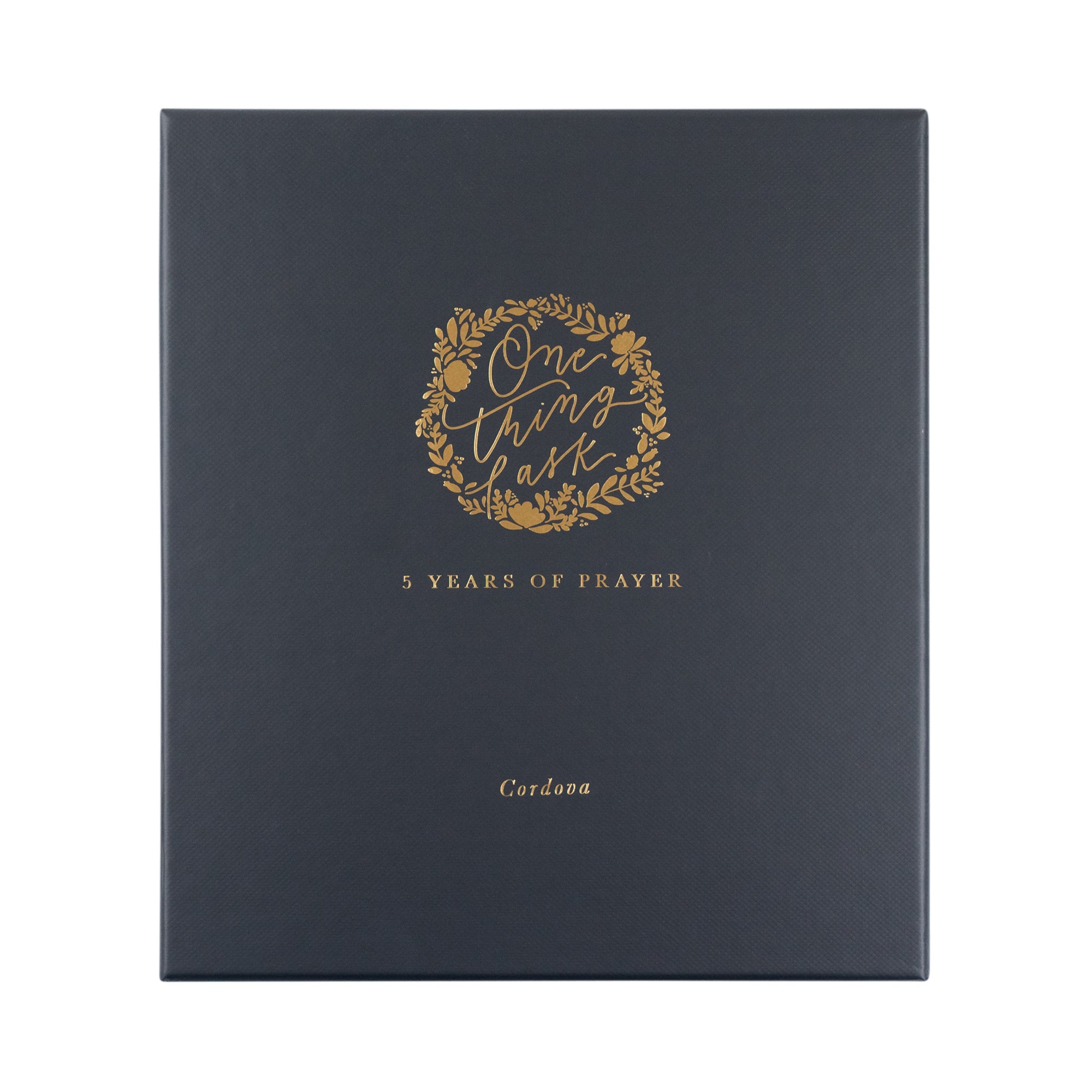 Gift box for the One Thing I ask 5 Years of Prayer journal Cordova themed. 