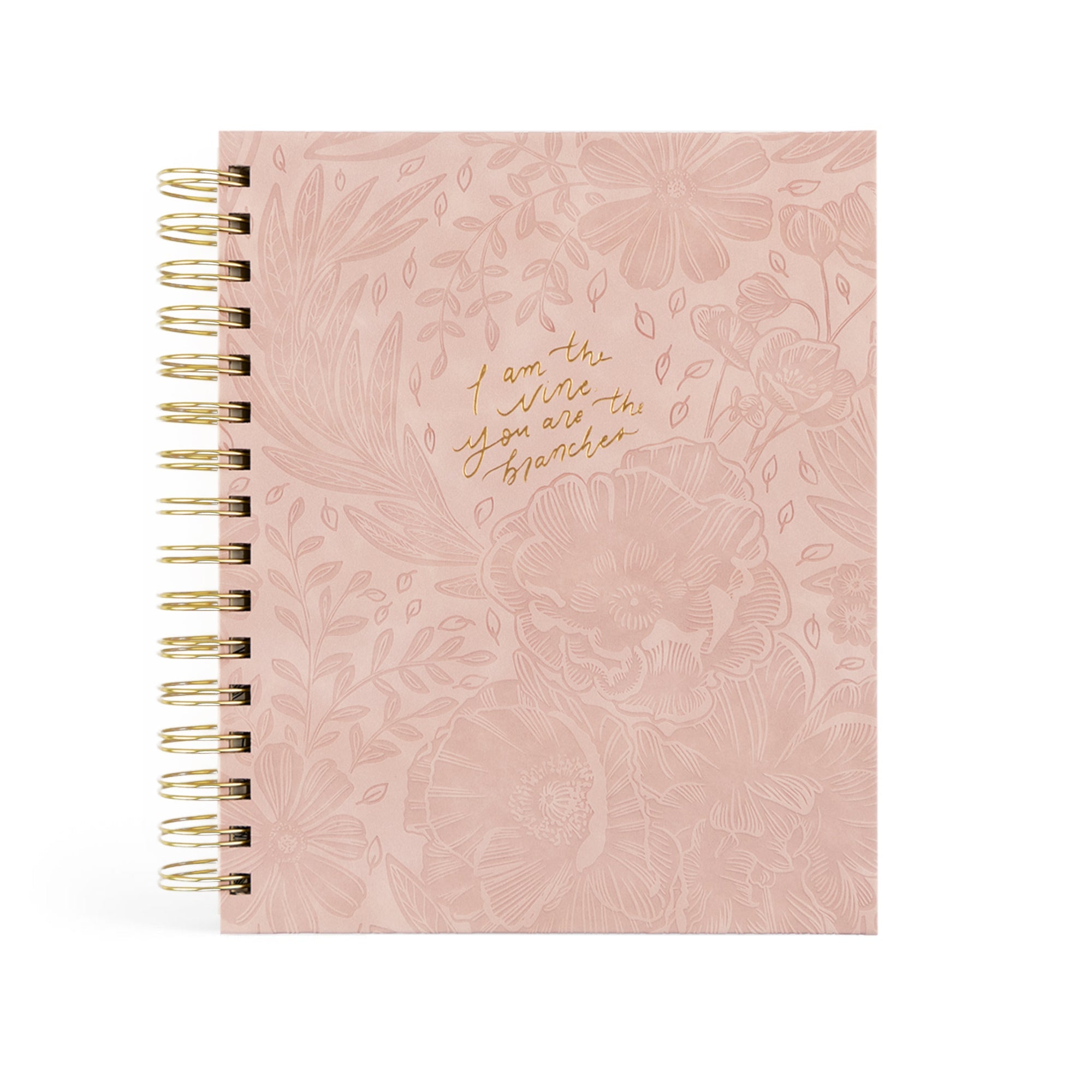 Hosanna Revival Sonora Pink Undated Christian Planner with John 15:5 in gold foil