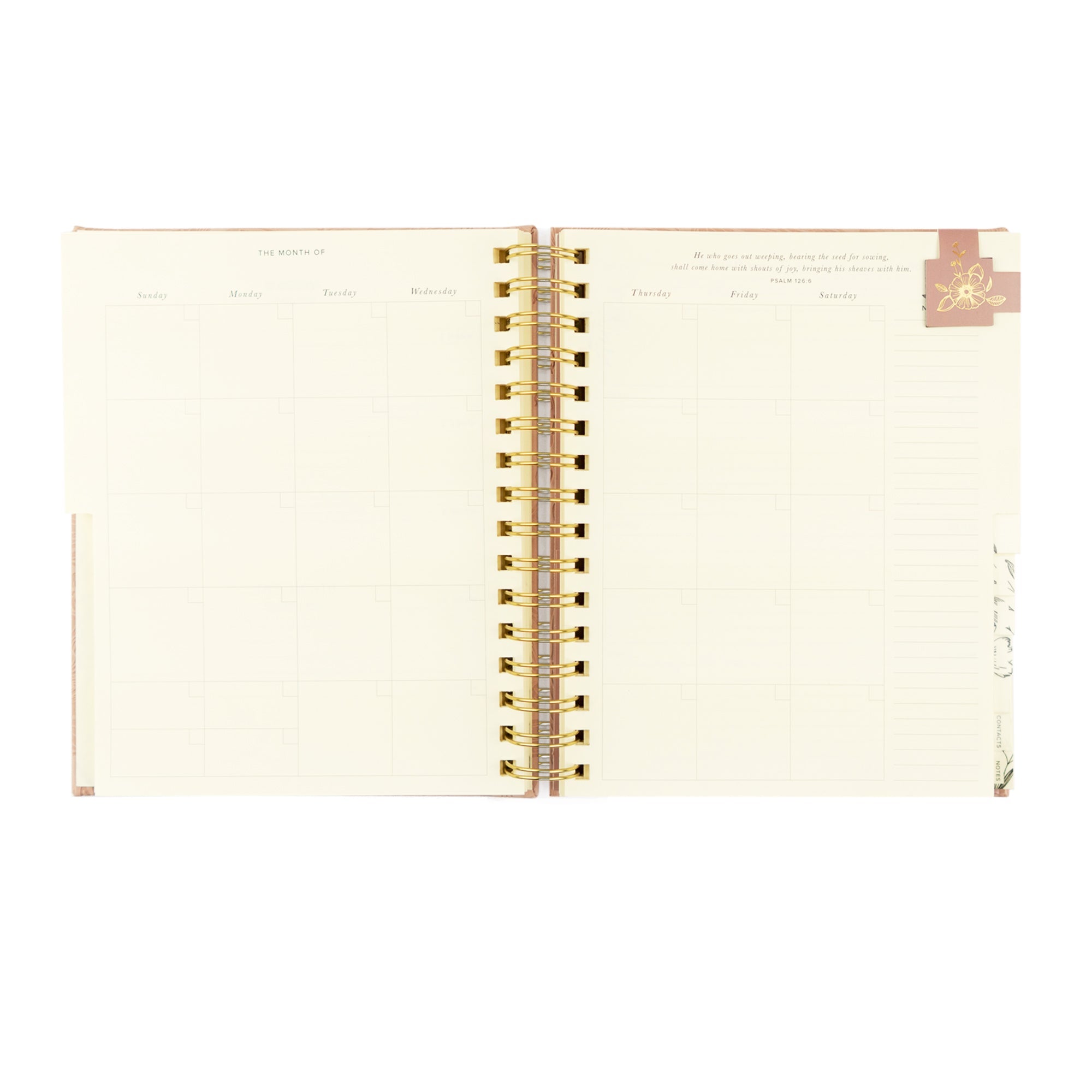 Pink Sonora Undated Planner | Faith-Based Christian Planner