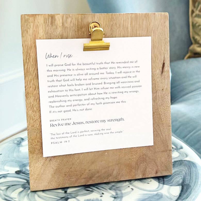 Start Your Day With Jesus: Scripture Cards on Wooden Stand