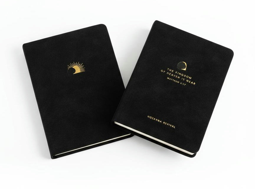 Compact NLT Jerusalem Bible with matching Jerusalem journal displayed as a Christian devotional gift set.