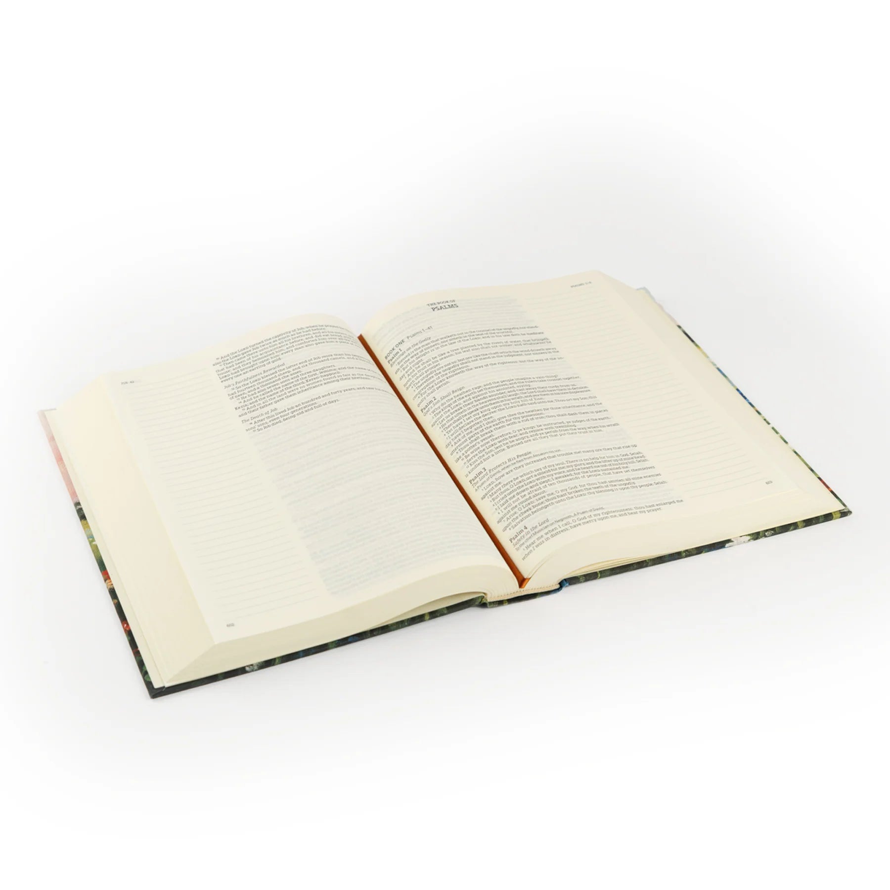 Open Coram KJV Bible angled view showing readable layout and journaling space