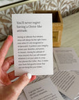 100 Days of Good News Scripture Cards with Wooden Box