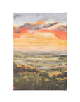 Florence Bible with warm sunset landscape cover featuring John 8:12 Light of the world scripture