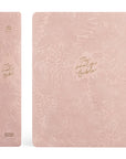 Spine and front view of Sonora CSB Women’s Study Bible pink floral design