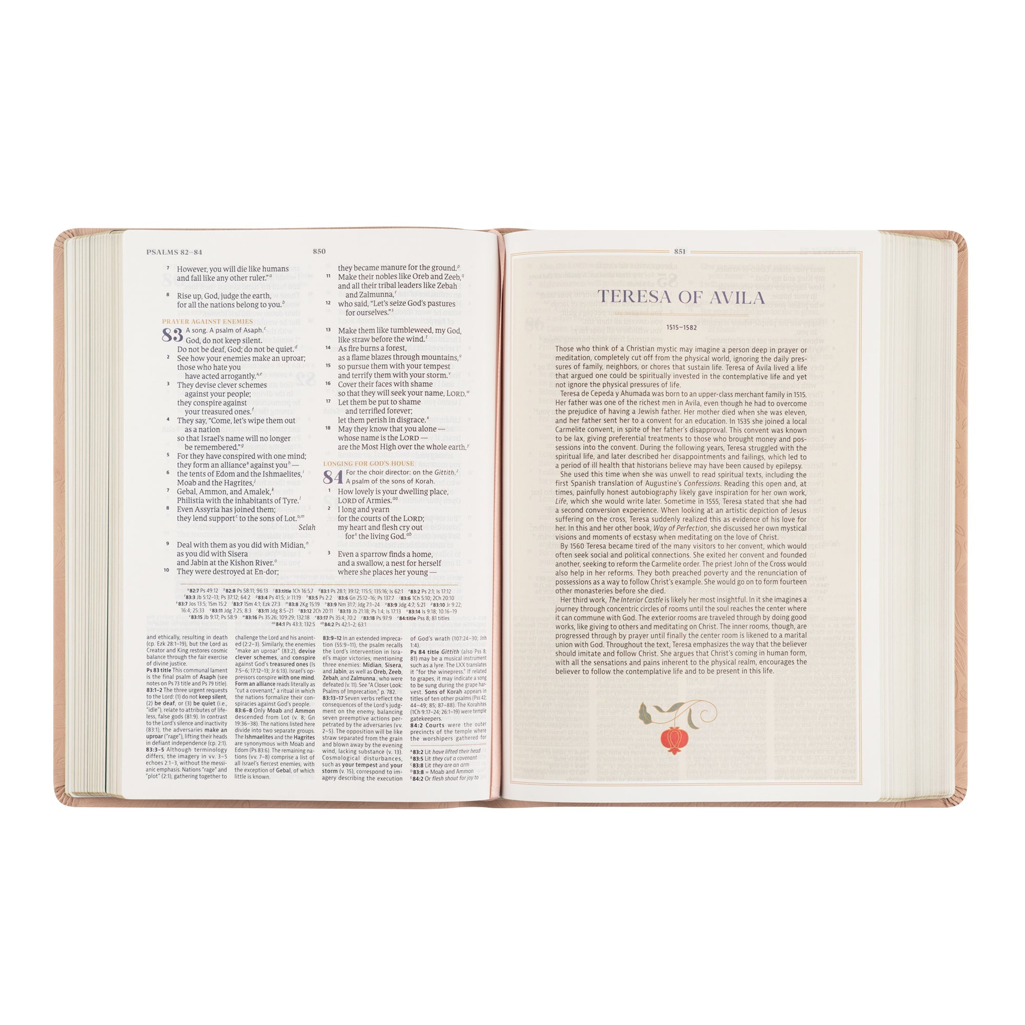 Study article page about Teresa of Avila inside Sonora CSB Women’s Study Bible